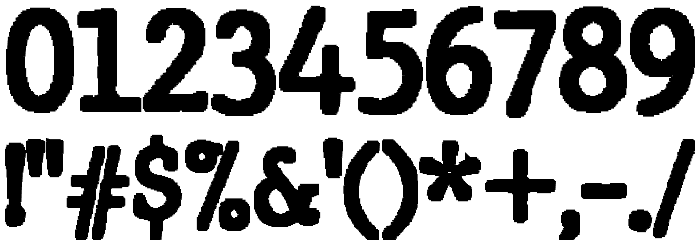 JMHTypewriter-Black Font OTHER CHARS