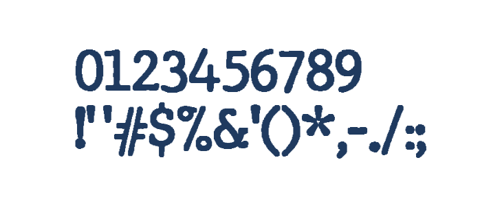 JMHTypewriter-Bold Other Characters