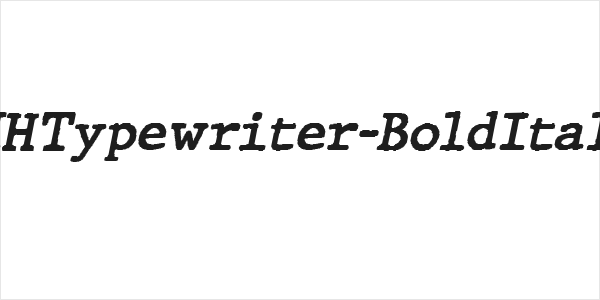 JMHTypewriter-BoldItalic Logo