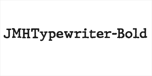 JMHTypewriter-Bold Logo