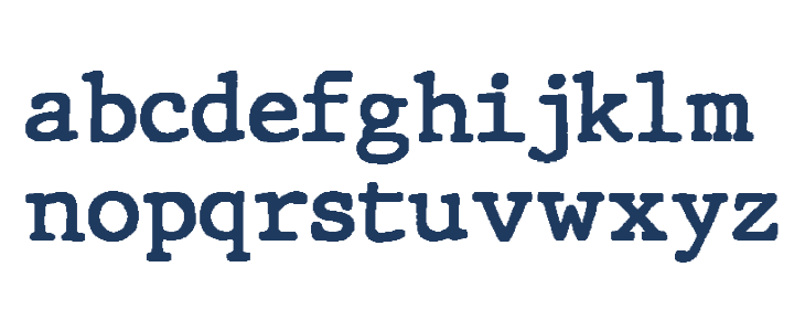 JMHTypewriter-Bold Lowercase