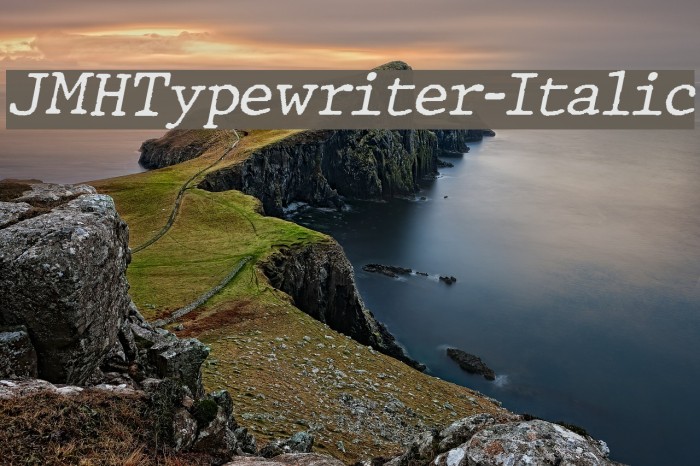 JMHTypewriter-Italic Font examples