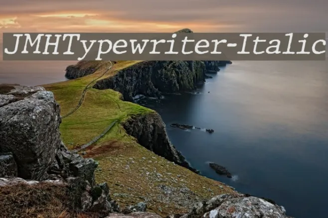 JMHTypewriter-Italic Example 2