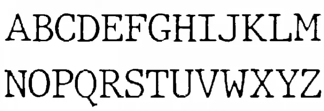 JMHTypewriter-Thin Schriftart Groß