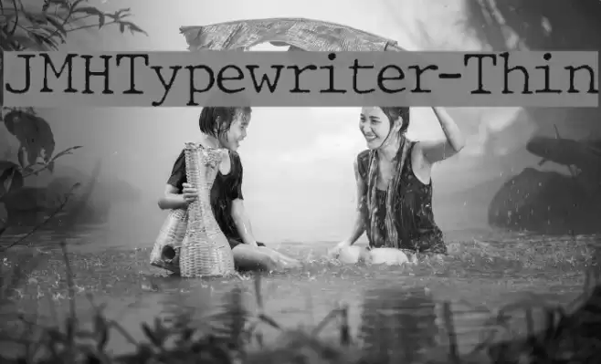JMHTypewriter-Thin Font examples