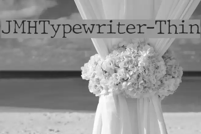 JMHTypewriter-Thin Font examples