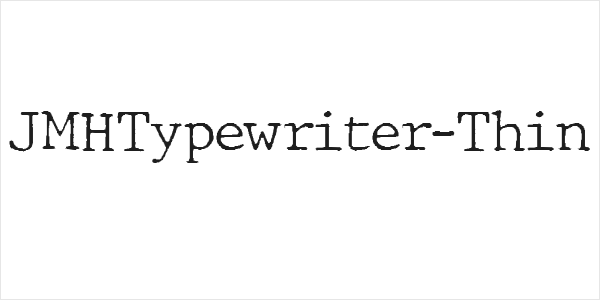 JMHTypewriter-Thin Logo
