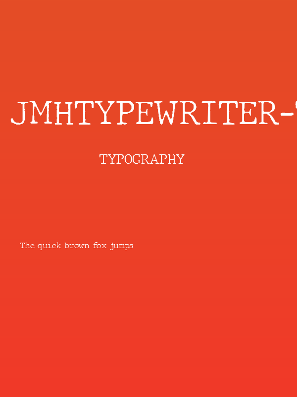 JMHTypewriter-Thin Poster
