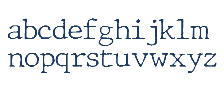 JMHTypewriter-Thin Lowercase