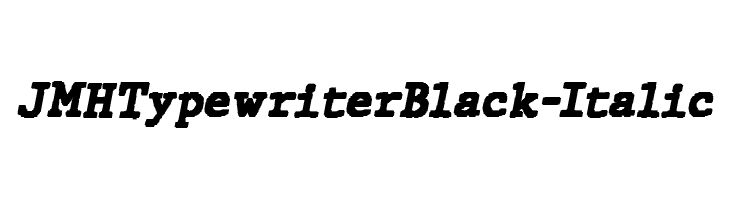 JMHTypewriterBlack-Italic  Descarca Fonturi Gratis