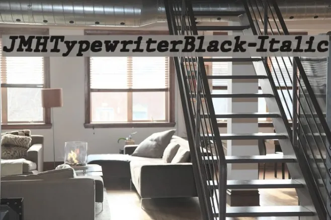 JMHTypewriterBlack-Italic Example 2