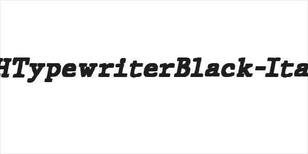 JMHTypewriterBlack-Italic Logo