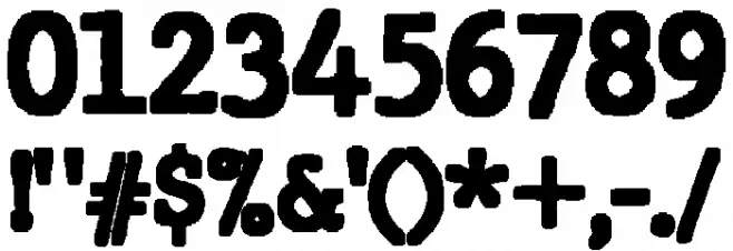 JMHTypewriterBlack-Regular Font OTHER CHARS