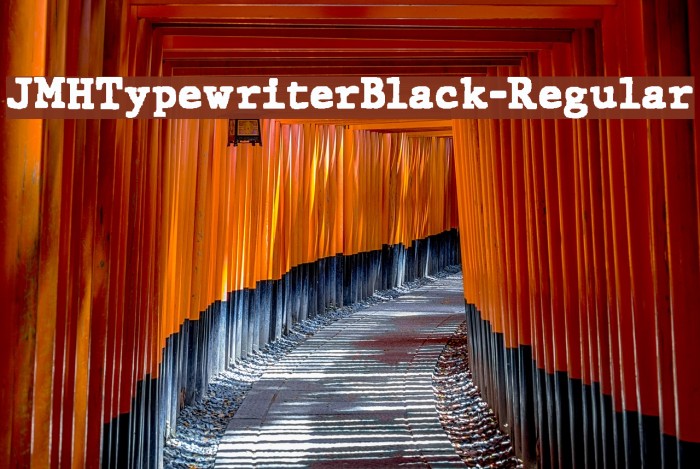 JMHTypewriterBlack-Regular Example 3