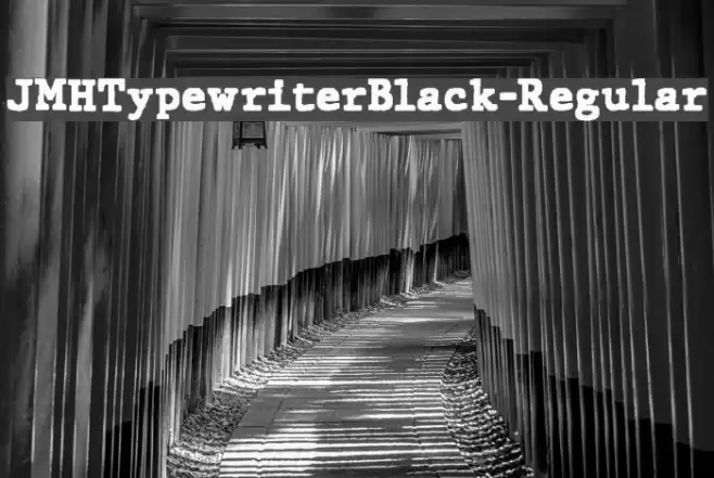 JMHTypewriterBlack-Regular Font examples