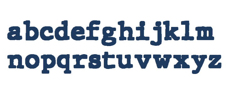 JMHTypewriterBlack-Regular Lowercase