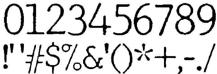 JMHTypewriterFine-Regular Font OTHER CHARS