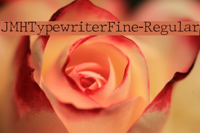 JMHTypewriterFine-Regular Font examples