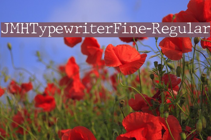 JMHTypewriterFine-Regular Font examples