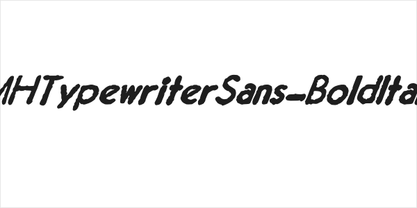 JMHTypewriterSans-BoldItalic Logo
