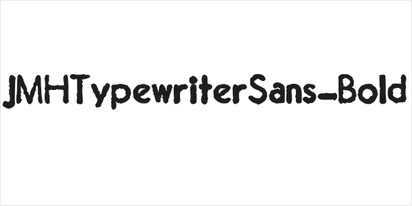 JMHTypewriterSans-Bold Logo