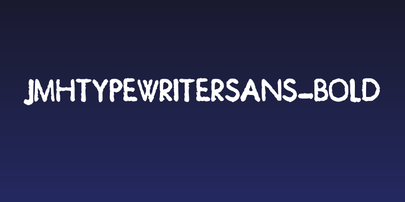 JMHTypewriterSans-Bold Social Header