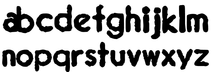 JMHTypewriterSans-Bold Font LOWERCASE