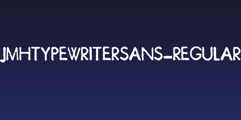 JMHTypewriterSans-Regular Social Header