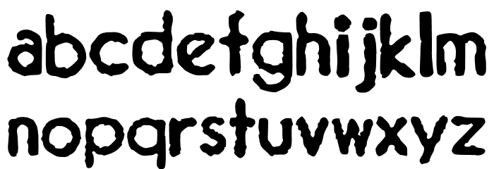 JMHTypewriterSans-Regular Font LOWERCASE