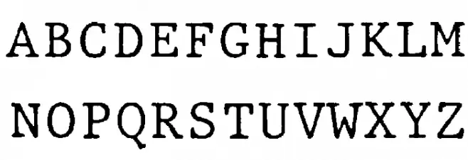 JMHTypewritermono-Regular Шрифта ВЕРХНИЙ