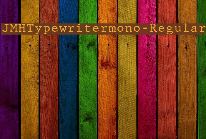 JMHTypewritermono-Regular Font examples