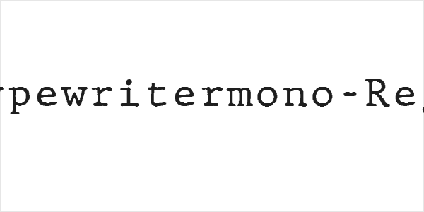 JMHTypewritermono-Regular Logo