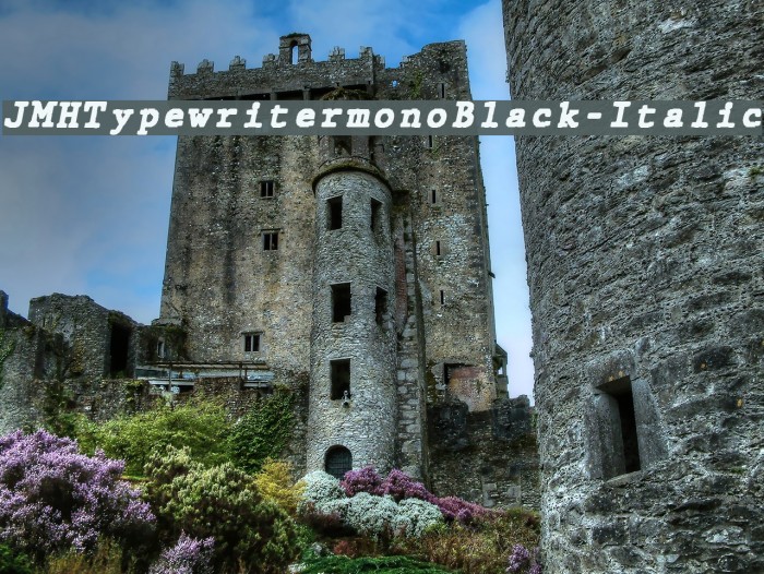 JMHTypewritermonoBlack-Italic Schriftart examples