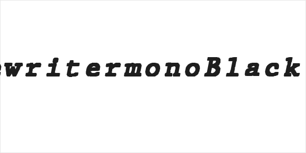 JMHTypewritermonoBlack-Italic Logo