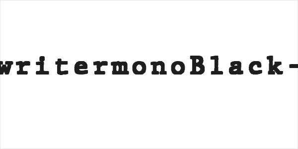 JMHTypewritermonoBlack-Regular Logo