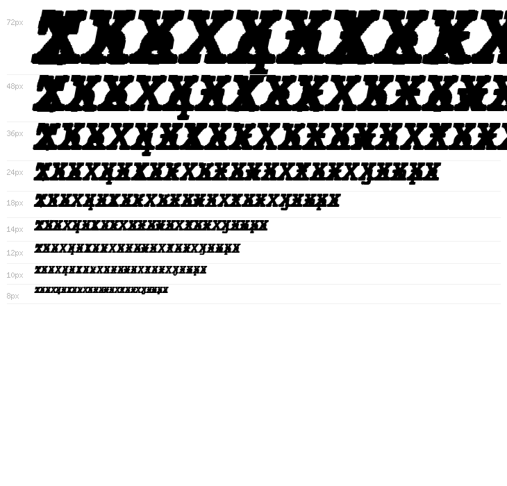 JMHTypewritermonoBlackCross-Ita Waterfall