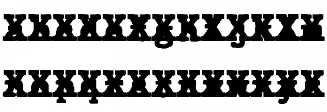 JMHTypewritermonoBlackCross-Reg फ़ॉन्ट लोअरकेस