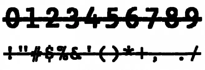 JMHTypewritermonoBlackOver-Regu Font OTHER CHARS