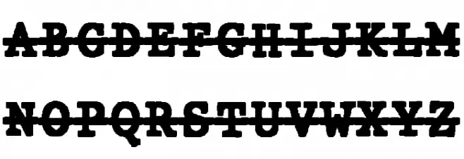 JMHTypewritermonoBlackOver-Regu Schriftart Groß