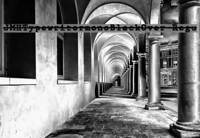 JMHTypewritermonoBlackOver-Regu Font examples