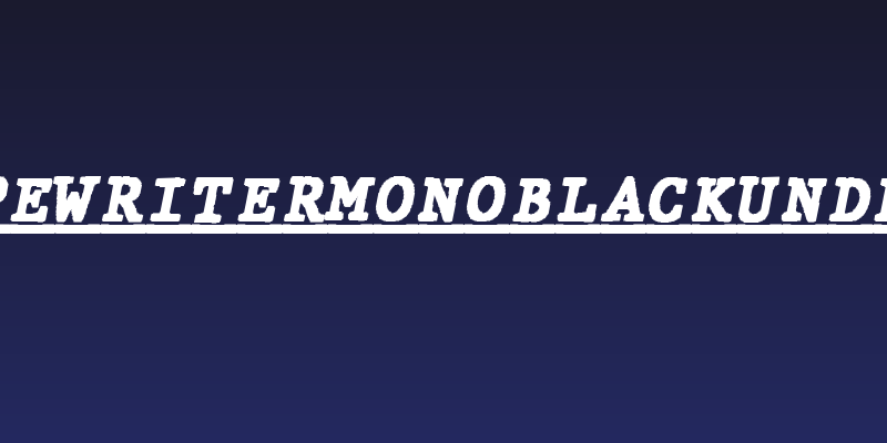 JMHTypewritermonoBlackUnder-Ita Social Header