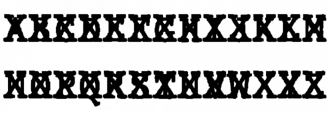 JMHTypewritermonoCross-Regular Fuentes MAYÚSCULAS