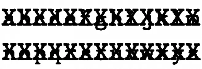 JMHTypewritermonoCross-Regular Polices MINUSCULES