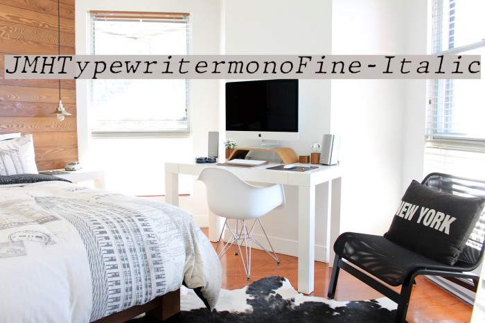 JMHTypewritermonoFine-Italic Font examples