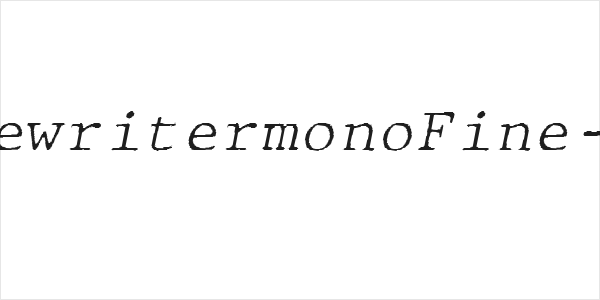 JMHTypewritermonoFine-Italic Logo