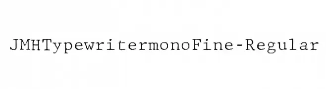 JMHTypewritermonoFine-Regular  لخطوط تنزيل