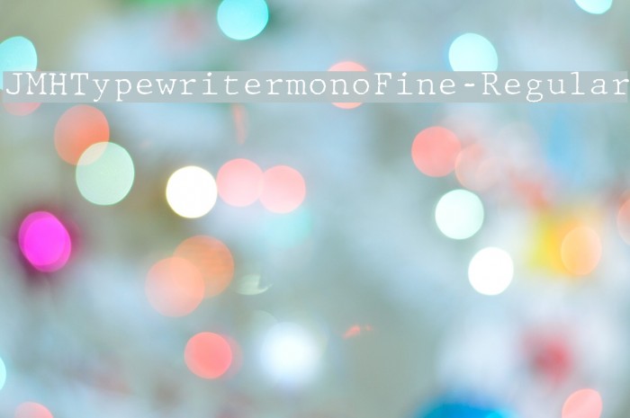 JMHTypewritermonoFine-Regular Fuentes examples