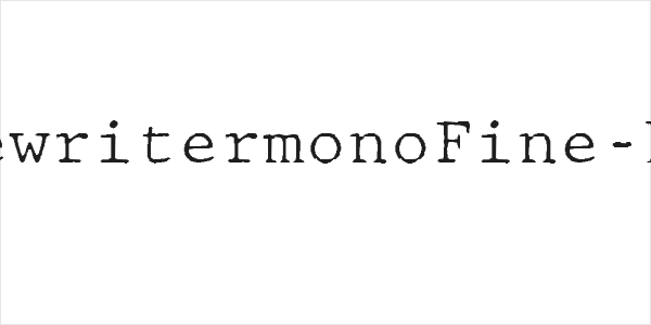 JMHTypewritermonoFine-Regular Logo