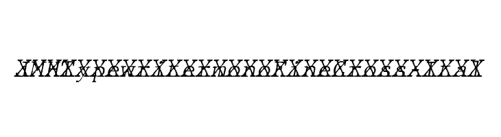 JMHTypewritermonoFineCross-Ital फ़ॉन्ट