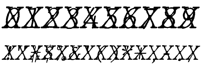 JMHTypewritermonoFineCross-Ital Font OTHER CHARS